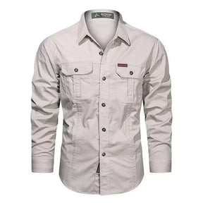 Camisa Manga Longa Militar Camisa Manga Longa Masculina Militar Sr Aflha Branco P 