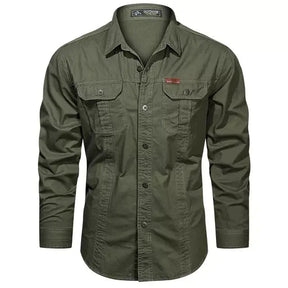 Camisa Manga Longa Militar Camisa Manga Longa Masculina Militar Sr Aflha Verde P 