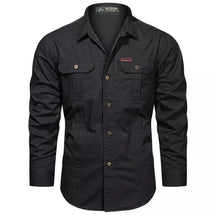 Camisa Manga Longa Militar Camisa Manga Longa Masculina Militar Sr Aflha Preto P 