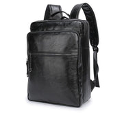 Mochila de Couro Sampa MOCHILA011 G2 Sr Alpha Preto 40x14x28cm 