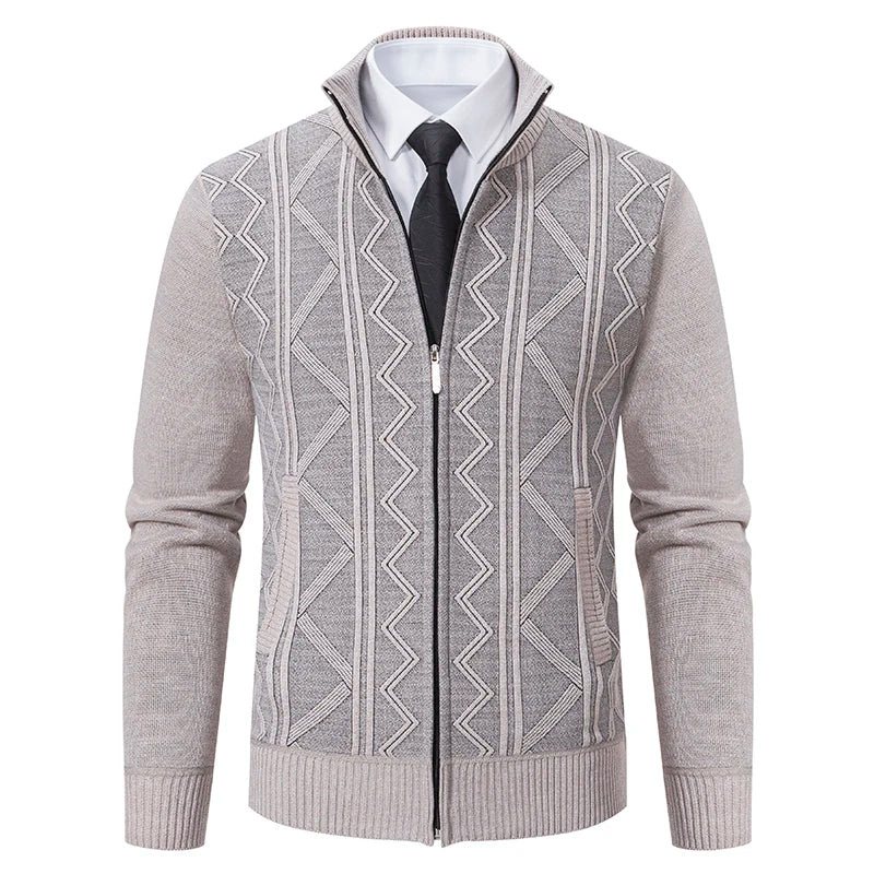 Cardigan Masculino Social Sr Aflha Bege GG 