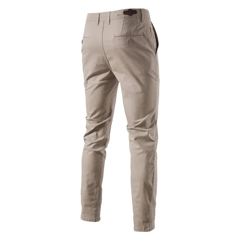 AIOPESON Casual Cotton Men Trousers Solid Color Slim Fit Men's Pants New Spring Autumn High Quality Classic Business Pants Men Sr Aflha 