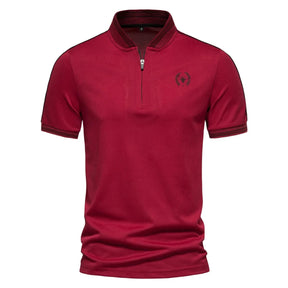 Camisa Polo Masculina com Zipper G10 BlusaPolo 03 Sr Aflha Vermelho XG 