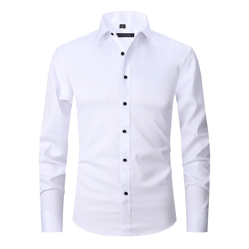 Camisa Social Masculina Elástica Slim Fit Sr Aflha 