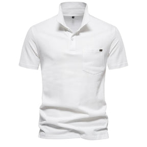 Camisa Polo 100% Algodão CAMISA08 G2 Sr Aflha Branco P - 60-70kg 