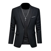 Blazer Masculino Esporte Fino Liso TERNO006 G4 Sr Aflha Preto XXG 