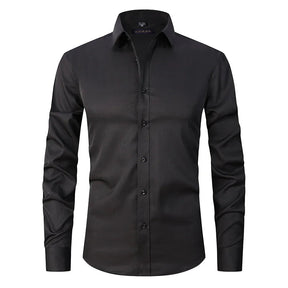 Camisa Social Masculina Elástica Slim Fit Sr Aflha 