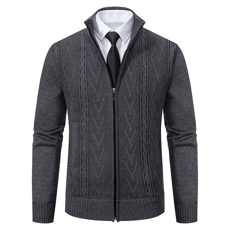 Cardigan Masculino Social Sr Aflha Chumbo GG 