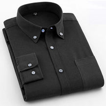 Camisa Social Masculina Manga Longa CAMISA16 G2 Sr Aflha Preto 44 