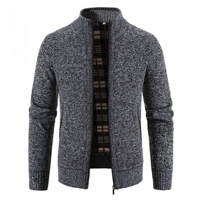 Cardigan Masculino Casual Tricot Sr Aflha Cinza escuro GG 