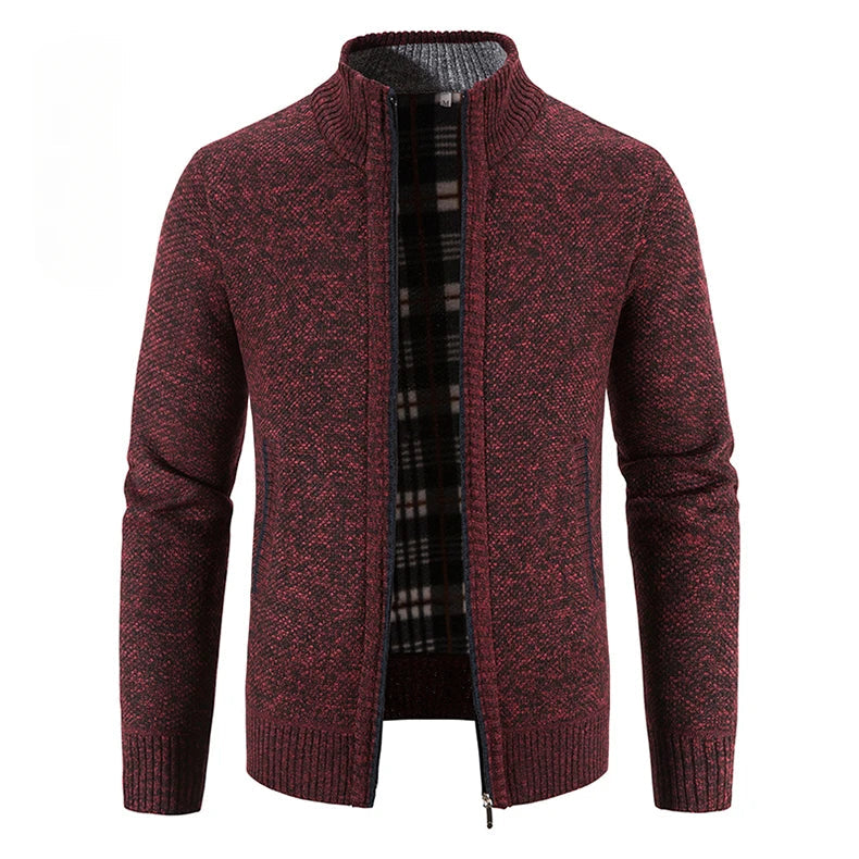 Cardigan Masculino Casual Tricot Sr Aflha Vermelho P 