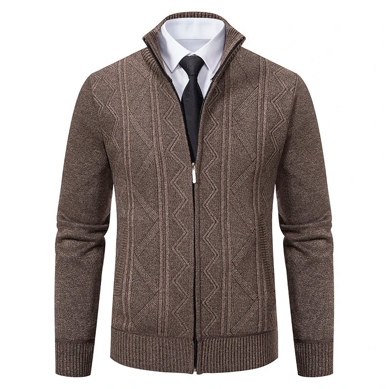 Cardigan Masculino Social Sr Aflha Cáqui G 