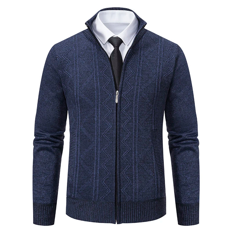 Cardigan Masculino Social Sr Aflha Azul marinho XG 