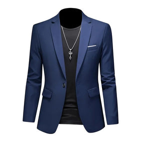 Blazer Masculino Esporte Fino Liso TERNO006 G4 Sr Aflha Azul marinho XXG 