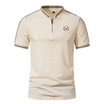 Camisa Polo Masculina com Zipper G10 BlusaPolo 03 Sr Aflha Creme P 