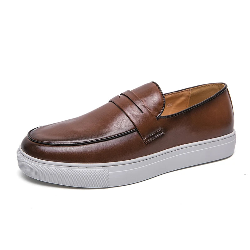 Sapato Masculino Mocassim Alpha Sr Aflha Marrom 46 