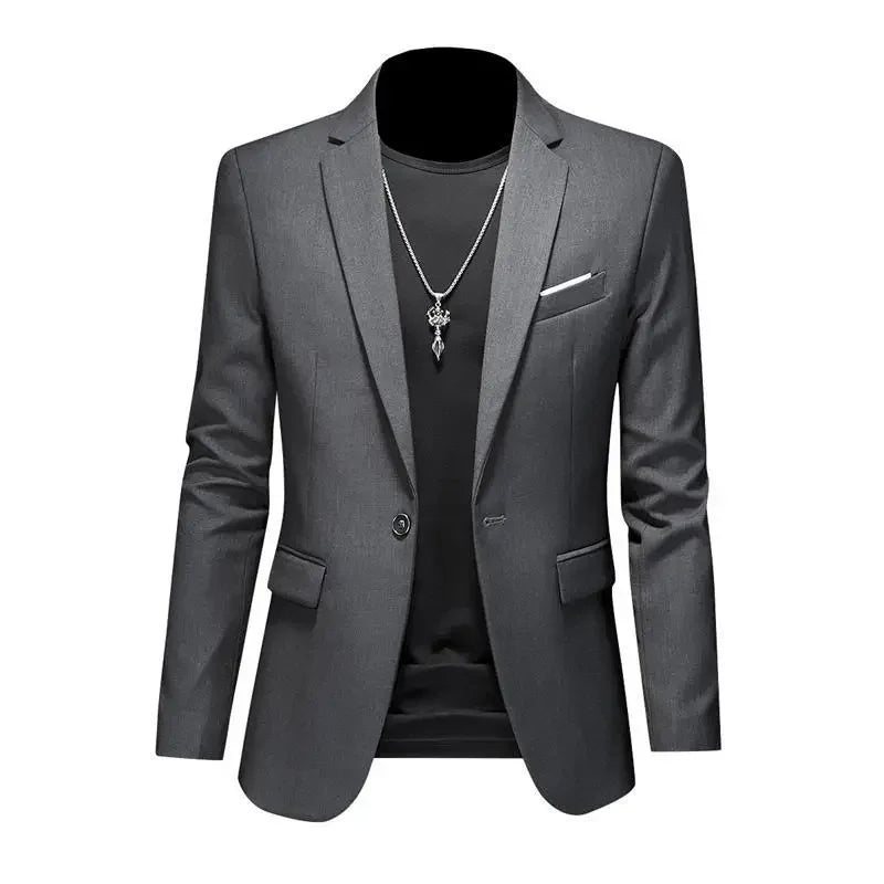 Blazer Masculino Esporte Fino Liso TERNO006 G4 Sr Aflha 