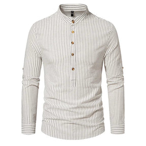 Camisa Gola Padre 100% Algodão CAMISA06 G2 Sr Aflha Beige G 